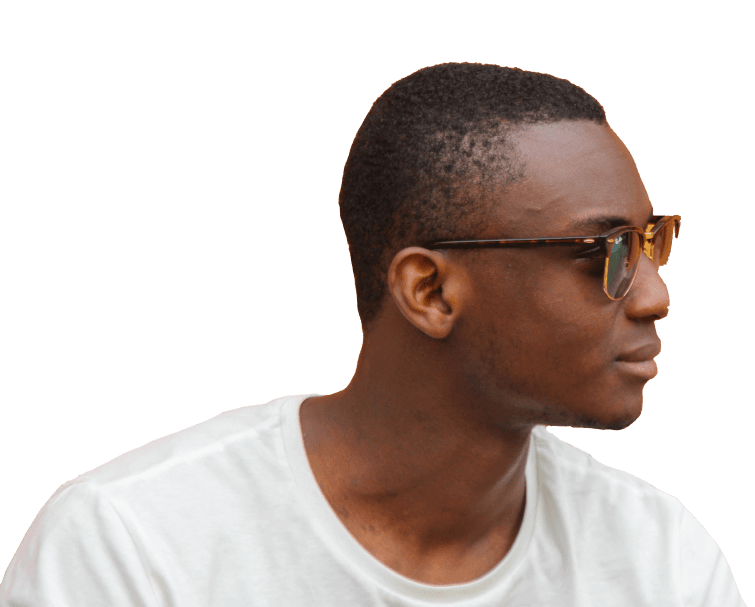Person with glasses